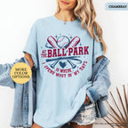 Comfort Colors® At The Ballpark Baseball Shirt,Retro Baseball Mom Gift,Baseball Season Tee,Funny Baseball Lover,Game Day Mom,School Team Tee