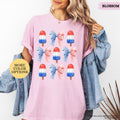 Comfort Colors® Patriotic Coquette Shirt, 4th Of July Gift, Sweet Land of Liberty Tee, USA Ice-Cream, American Girl, Mom Patriotic, USA Flag