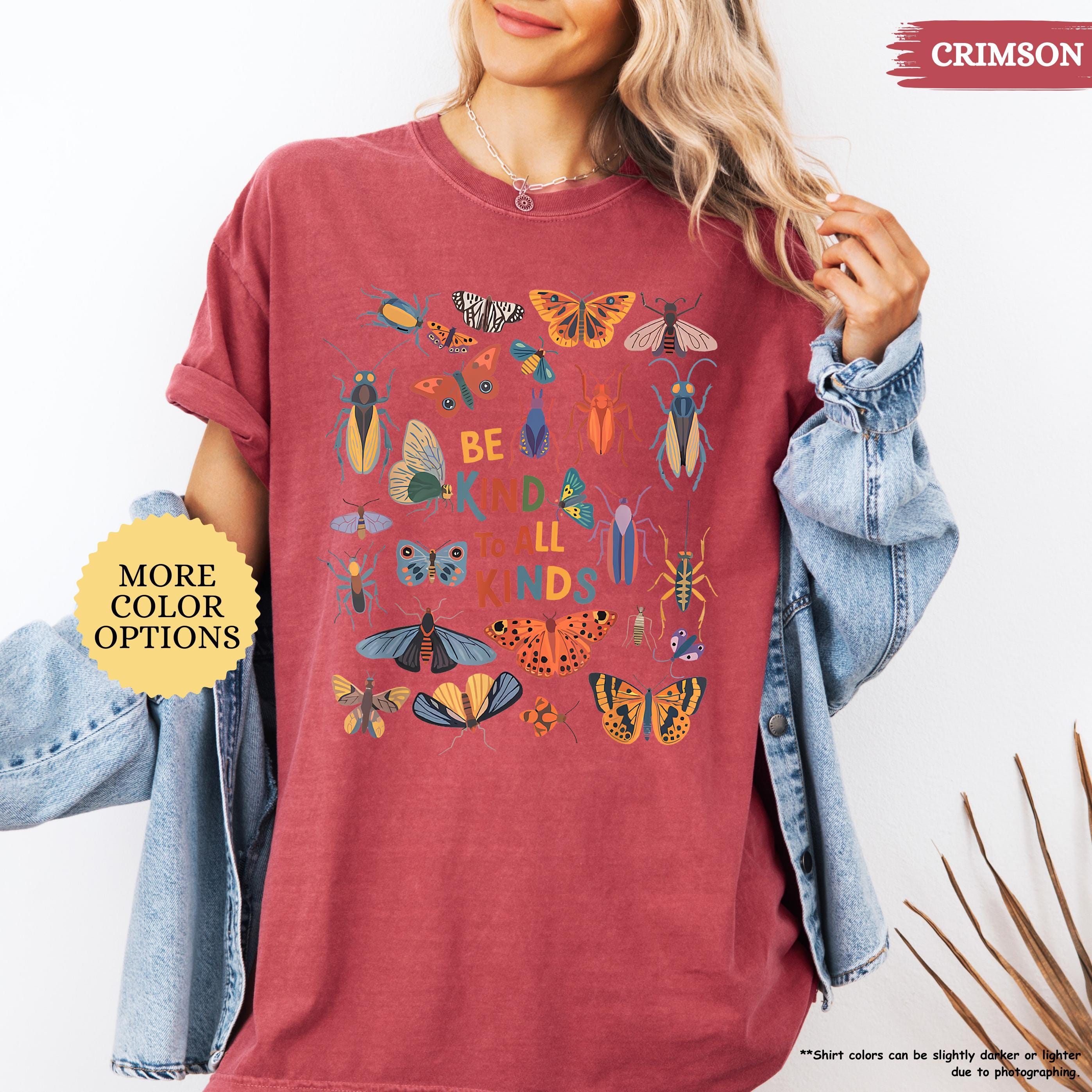 Comfort Colors® Be Kind To All Kinds Shirt, Butterflies Shirt, Motivational Gift, Kindness Shirt, Inspirational Shirt, Nature Lover Gift
