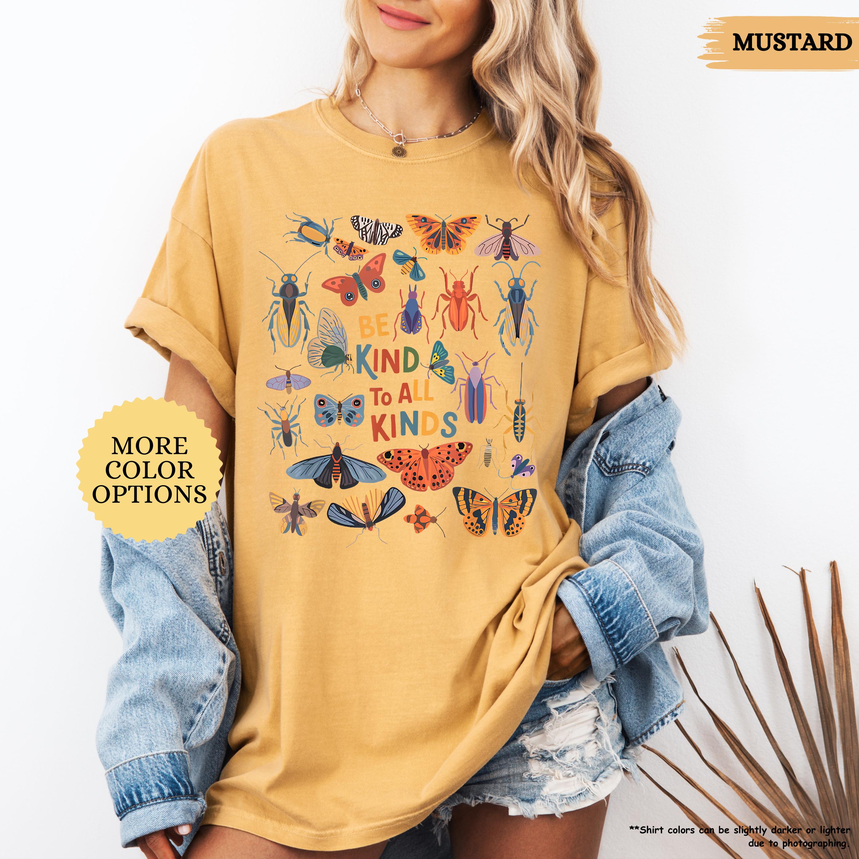 Comfort Colors® Be Kind To All Kinds Shirt, Butterflies Shirt, Motivational Gift, Kindness Shirt, Inspirational Shirt, Nature Lover Gift