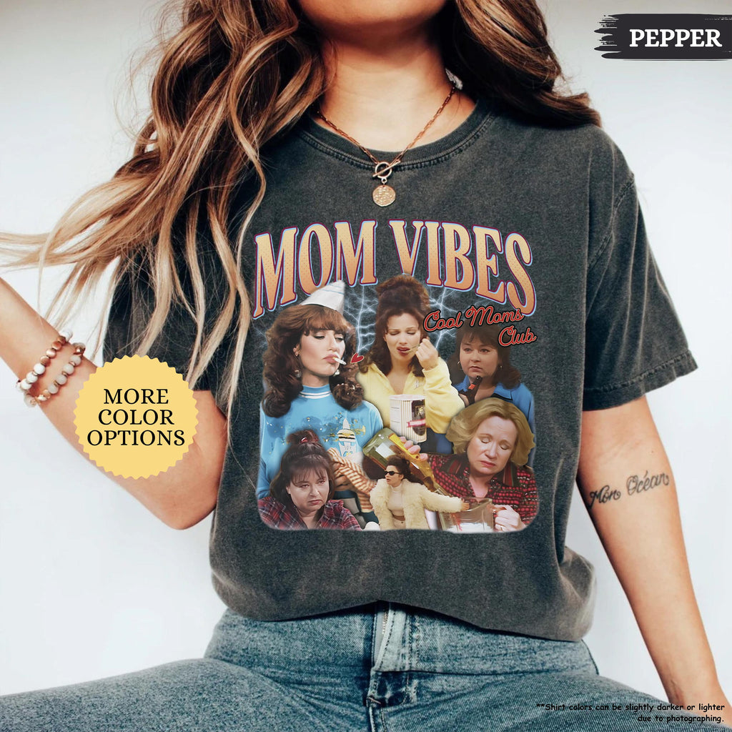 Comfort Colors® 90's Mom Vibes Shirt, Funny Mom Shirt, Cool Moms Club Shirt, Funny Mom Gift, Mothers Day Shirt, Mom Life Tee, Cool Mom Gifts