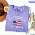 Comfort Colors® America 250 Years Shirt, 4th Of July Shirt, American Flag Shirt, Celebrate 250th Anniversary Shirt, Patriotic Gift Shirt