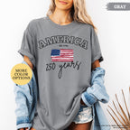 Comfort Colors® America 250 Years Shirt, 4th Of July Shirt, American Flag Shirt, Celebrate 250th Anniversary Shirt, Patriotic Gift Shirt