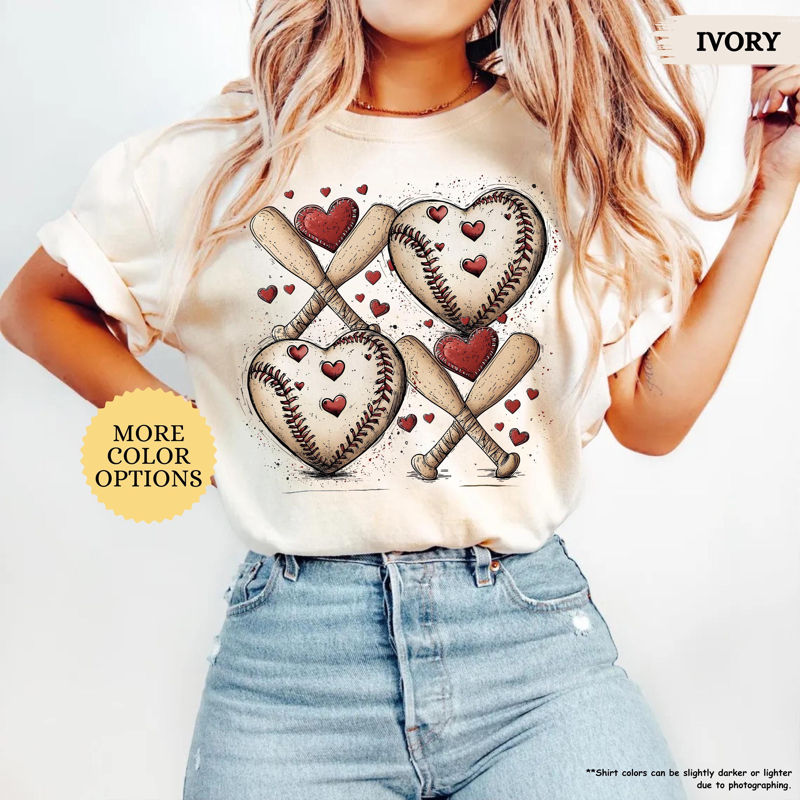 Comfort Colors® Baseball Valentines Day Shirt, Baseball XOXO Shirt, Baseball Lover Tee, Baseball Valentine Gifts, Baseball Mom, Baseball Tee