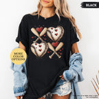 Comfort Colors® Baseball Valentines Day Shirt, Baseball XOXO Shirt, Baseball Lover Tee, Baseball Valentine Gifts, Baseball Mom, Baseball Tee