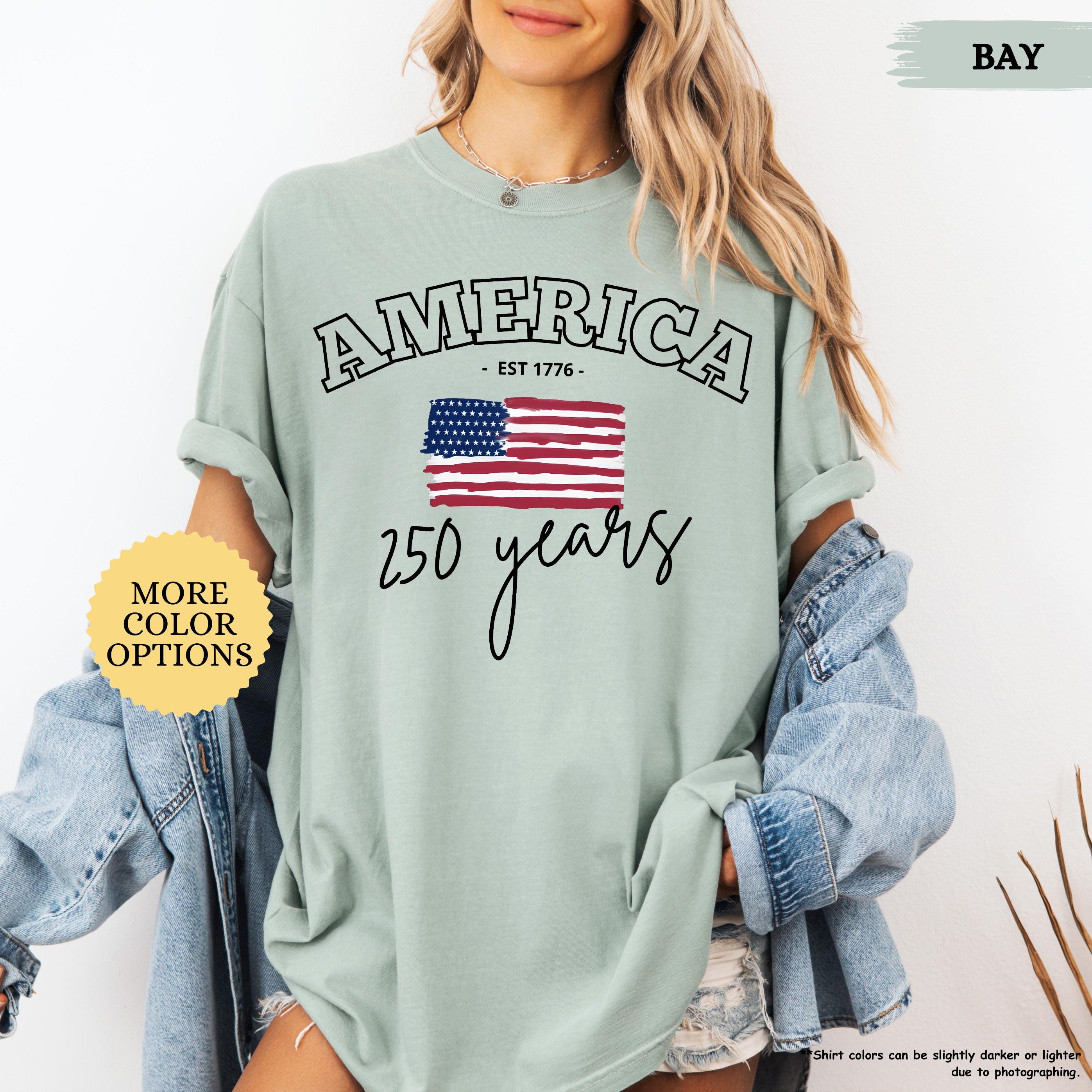 Comfort Colors® America 250 Years Shirt, 4th Of July Shirt, American Flag Shirt, Celebrate 250th Anniversary Shirt, Patriotic Gift Shirt