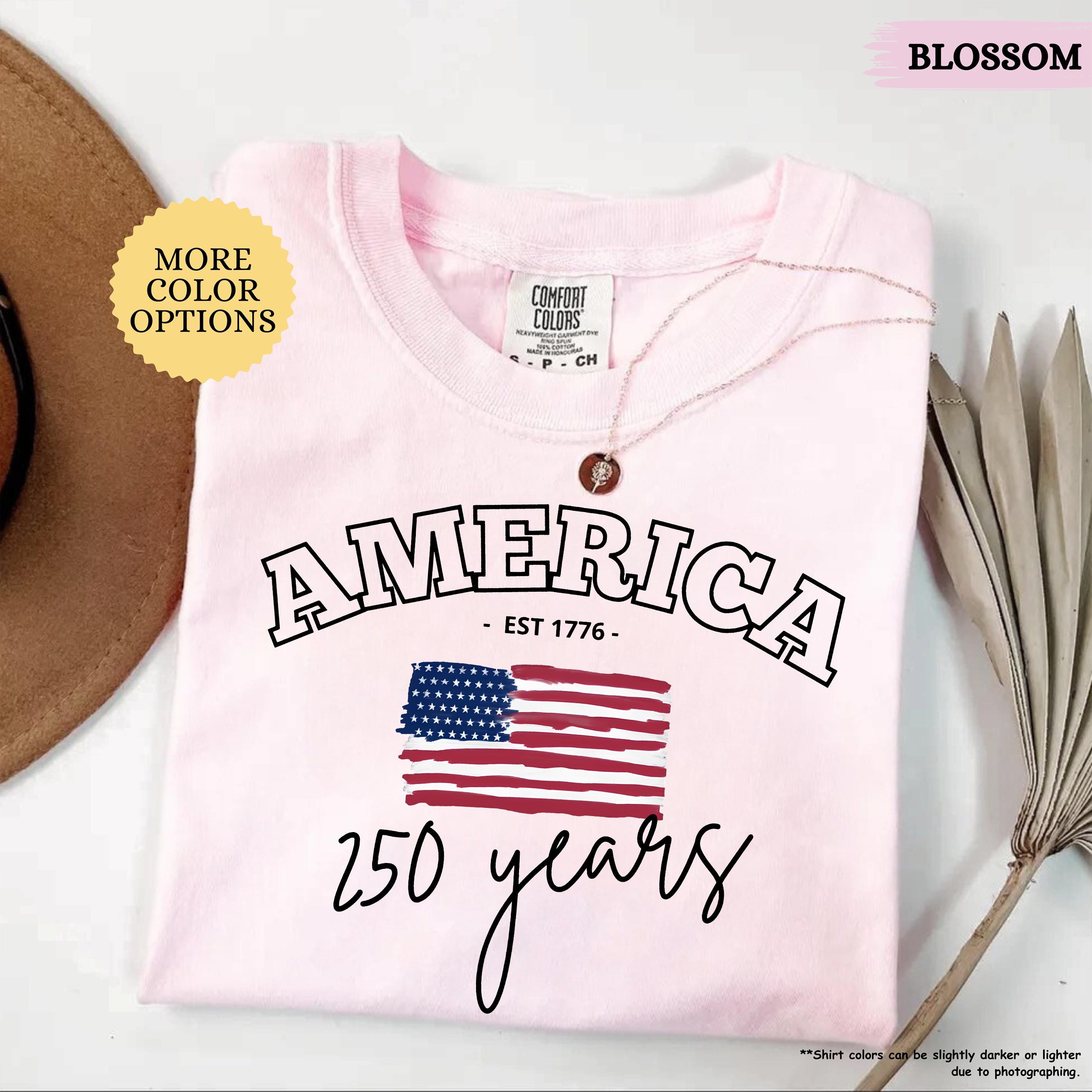 Comfort Colors® America 250 Years Shirt, 4th Of July Shirt, American Flag Shirt, Celebrate 250th Anniversary Shirt, Patriotic Gift Shirt