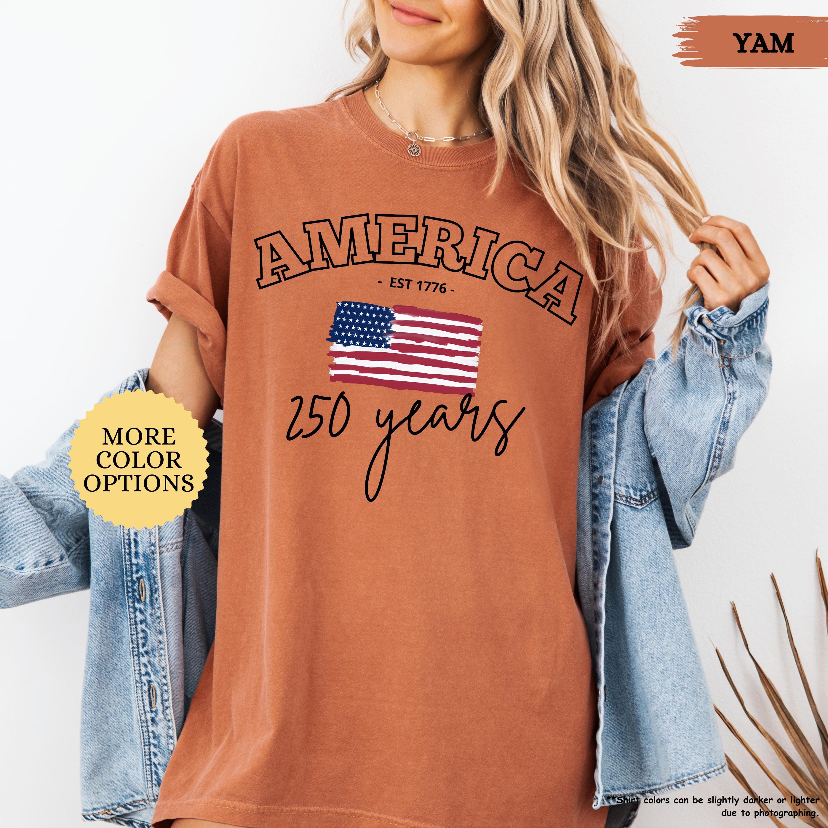 Comfort Colors® America 250 Years Shirt, 4th Of July Shirt, American Flag Shirt, Celebrate 250th Anniversary Shirt, Patriotic Gift Shirt