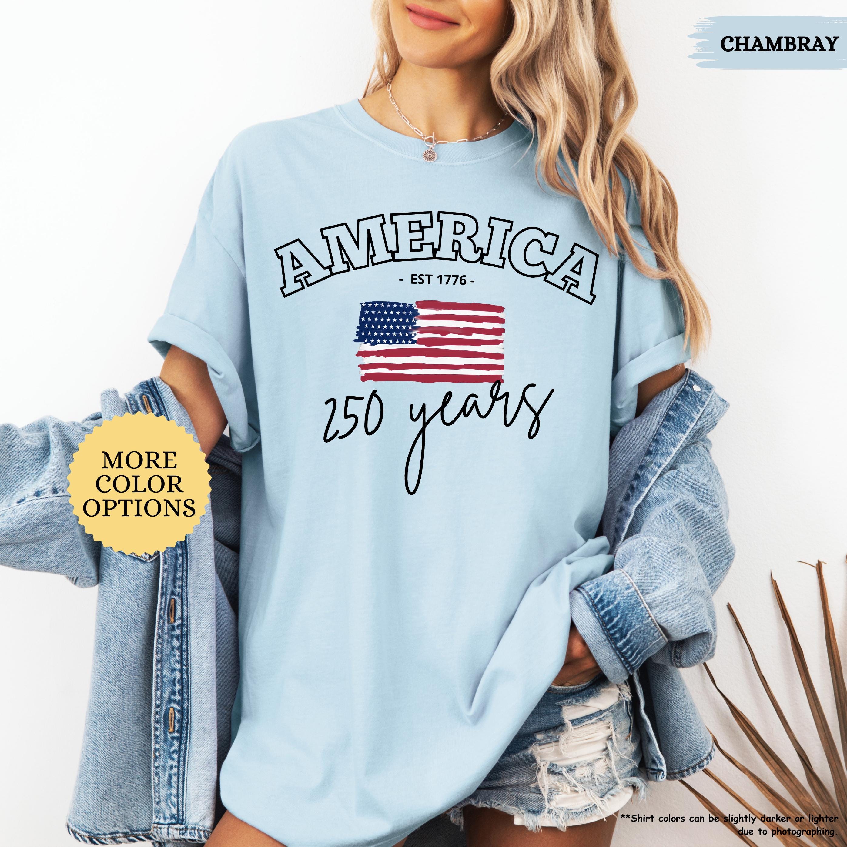 Comfort Colors® America 250 Years Shirt, 4th Of July Shirt, American Flag Shirt, Celebrate 250th Anniversary Shirt, Patriotic Gift Shirt