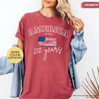 Comfort Colors® America 250 Years Shirt, 4th Of July Shirt, American Flag Shirt, Celebrate 250th Anniversary Shirt, Patriotic Gift Shirt