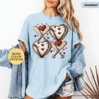 Comfort Colors® Baseball Valentines Day Shirt, Baseball XOXO Shirt, Baseball Lover Tee, Baseball Valentine Gifts, Baseball Mom, Baseball Tee