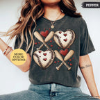 Comfort Colors® Baseball Valentines Day Shirt, Baseball XOXO Shirt, Baseball Lover Tee, Baseball Valentine Gifts, Baseball Mom, Baseball Tee