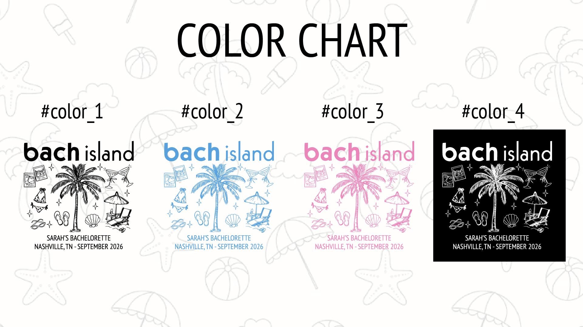 Comfort Colors® Bach Island Shirt, Custom Beach Bachelorette Tee, Coastal Bachelorette Gifts, Island Bridal Party, Beach Themed Bachelorette