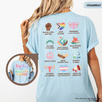 Comfort Colors® Big Fan Of Human Rights Shirt, Equality Shirt, Radicalized by Basic Decency, Social Justice Tee, Rainbow LGBT, Activist Gift