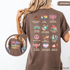 Comfort Colors® Big Fan Of Human Rights Shirt, Equality Shirt, Radicalized by Basic Decency, Social Justice Tee, Rainbow LGBT, Activist Gift