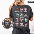 Comfort Colors® Big Fan Of Human Rights Shirt, Equality Shirt, Radicalized by Basic Decency, Social Justice Tee, Rainbow LGBT, Activist Gift