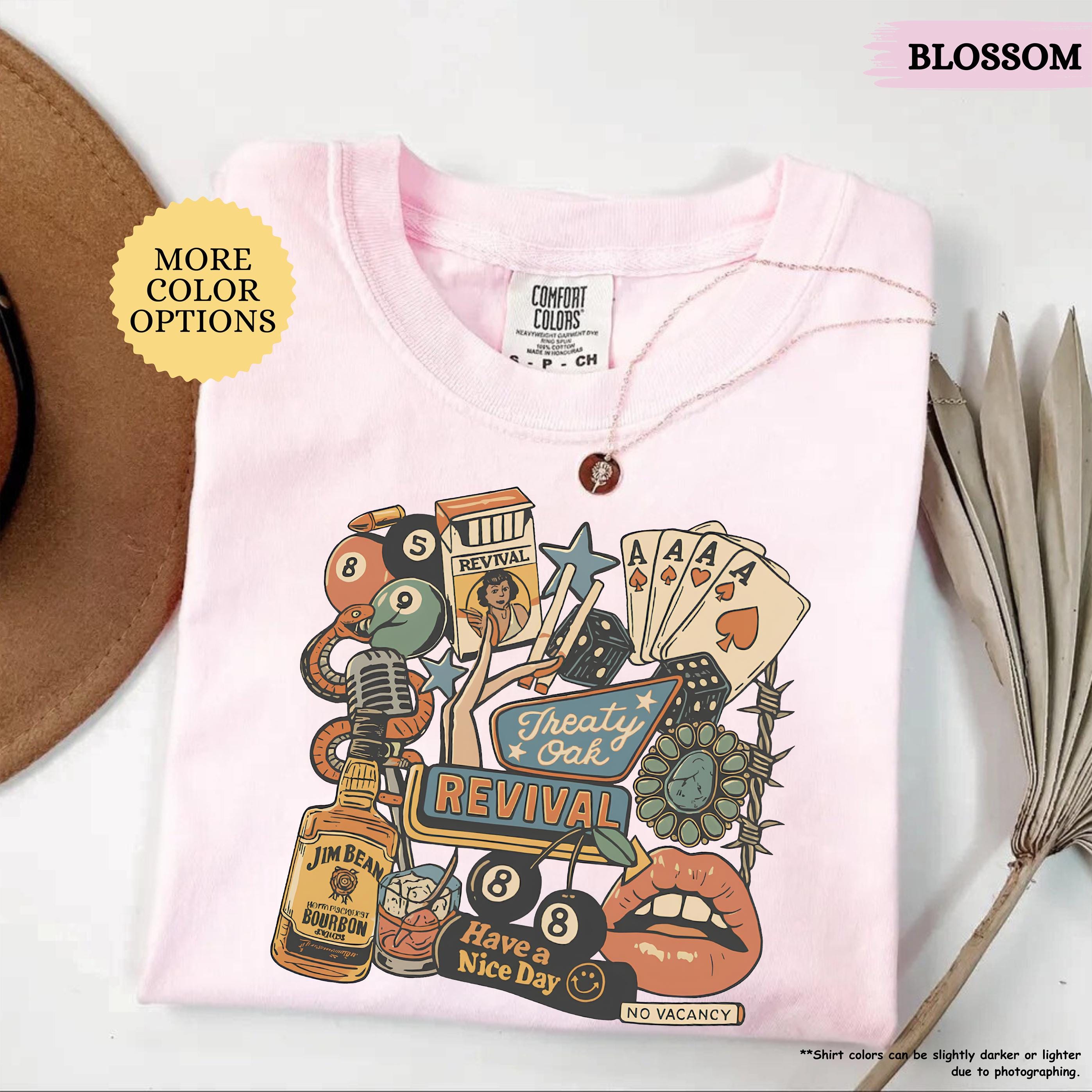 Comfort Colors® Treaty Oak Revival Shirt, Country Music Shirt, Western Cowboy Shirt, Cowgirls Shirt, Music Lover Tshirt, Western Music Tee