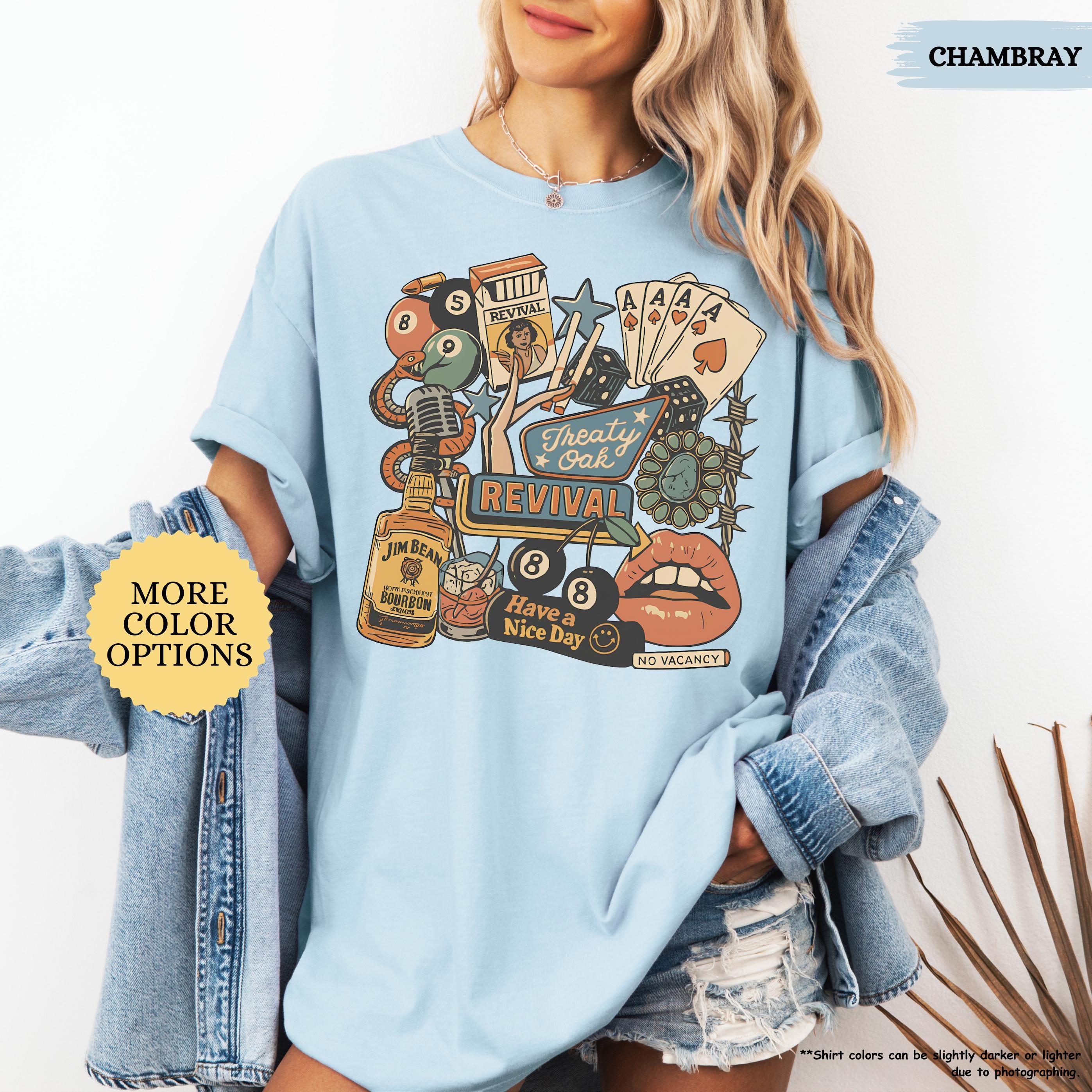 Comfort Colors® Treaty Oak Revival Shirt, Country Music Shirt, Western Cowboy Shirt, Cowgirls Shirt, Music Lover Tshirt, Western Music Tee