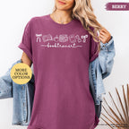 Comfort Colors® Booktrovert Coquette Shirt, Book Lover Gift, Bookish Shirt, Books And Coffee Shirt, Girly Book, Book Club Shirt, Reading Tee