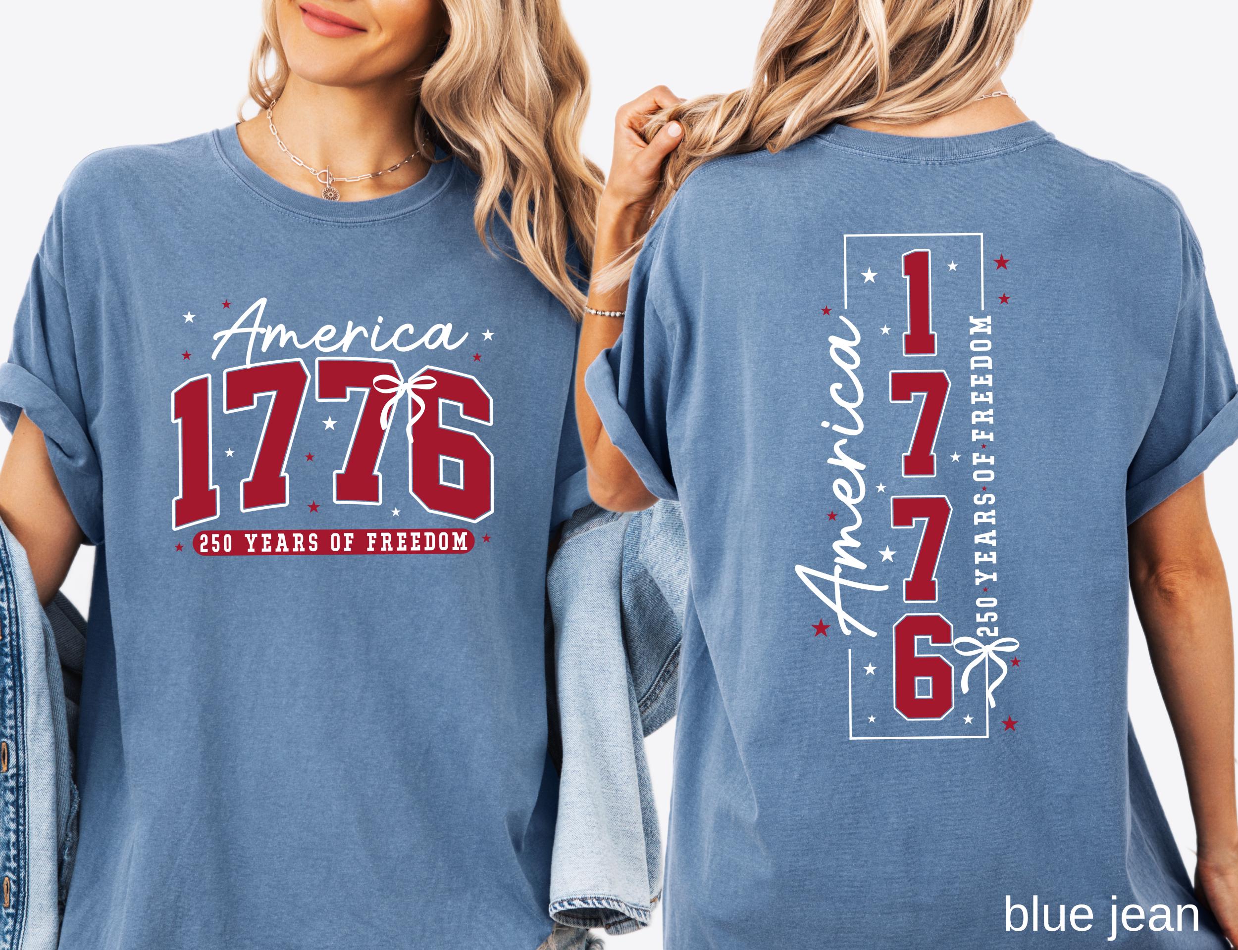 250th America Anniversary Comfort Colors© Shirt: US 250 Years of Freedom Patriotic Independence Day Tee America 1776 July 4th Gift