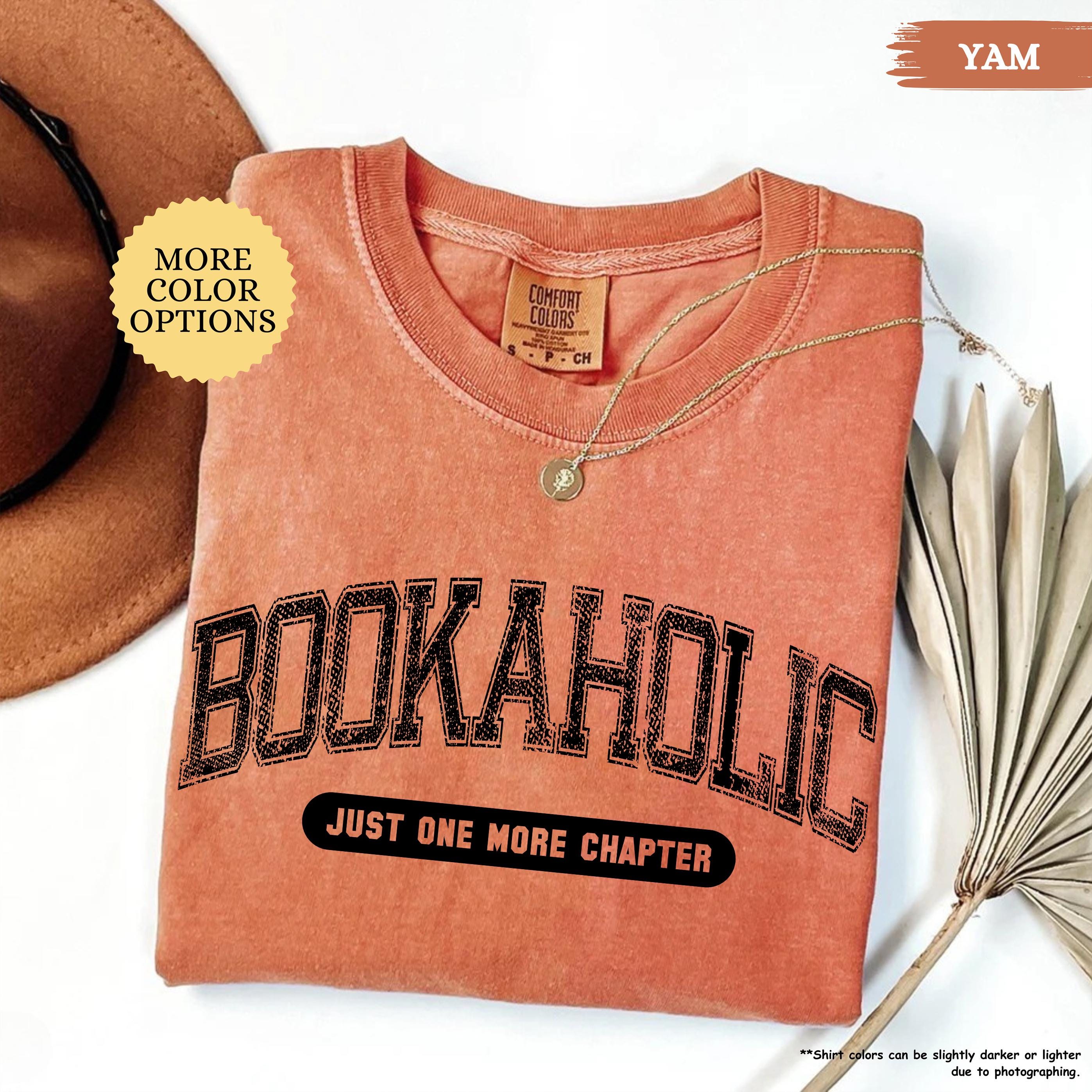 Comfort Colors® Bookaholic Shirt, Gift For Book Lover, Bookish Shirt, Book Lover Shirt, Reading Shirt, Gift For Librarian, Teacher Shirt