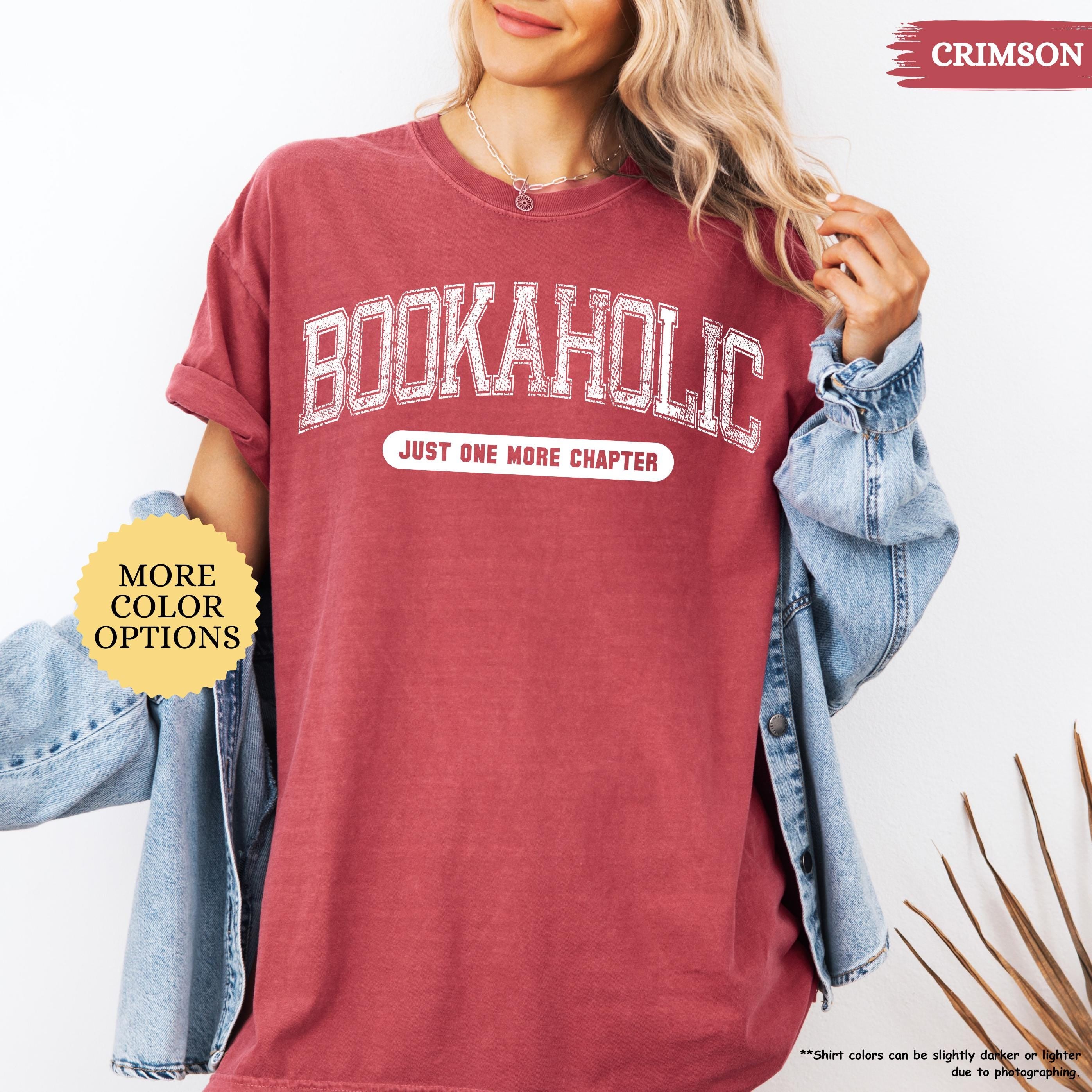 Comfort Colors® Bookaholic Shirt, Gift For Book Lover, Bookish Shirt, Book Lover Shirt, Reading Shirt, Gift For Librarian, Teacher Shirt