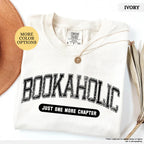 Comfort Colors® Bookaholic Shirt, Gift For Book Lover, Bookish Shirt, Book Lover Shirt, Reading Shirt, Gift For Librarian, Teacher Shirt