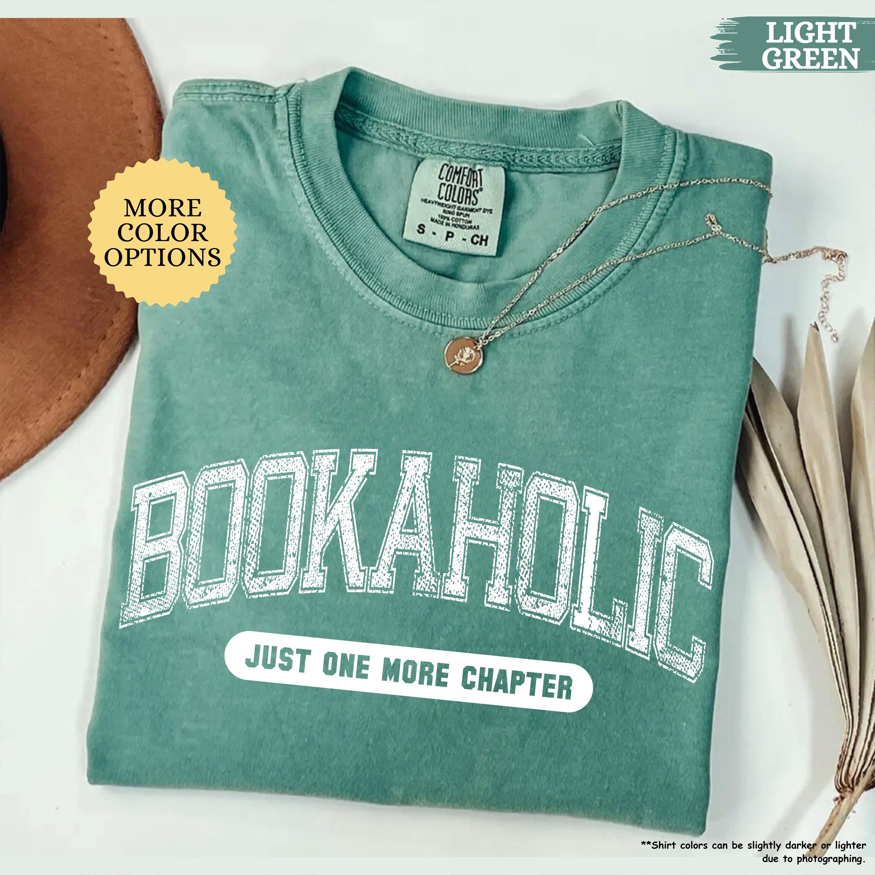 Comfort Colors® Bookaholic Shirt, Gift For Book Lover, Bookish Shirt, Book Lover Shirt, Reading Shirt, Gift For Librarian, Teacher Shirt