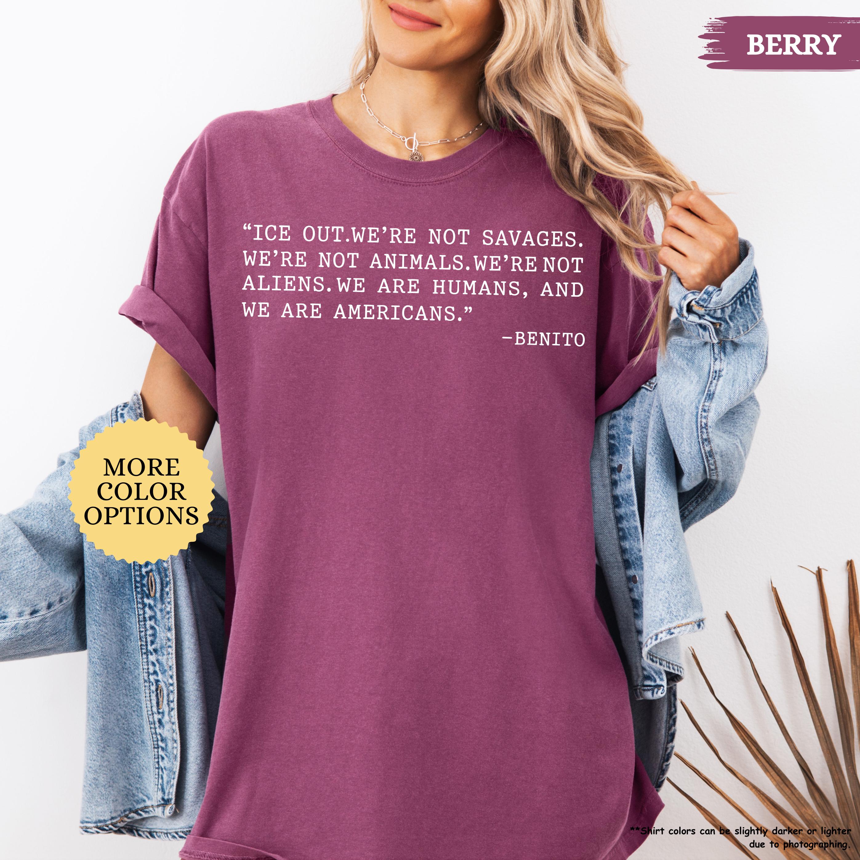 Comfort Colors® Bad Bunny Ice Out Shirt, Grammy Speech Tee, Anti ICE Shirt, We Are Humans Tshirt, Abolish ICE Shirt, Social Justice Tee