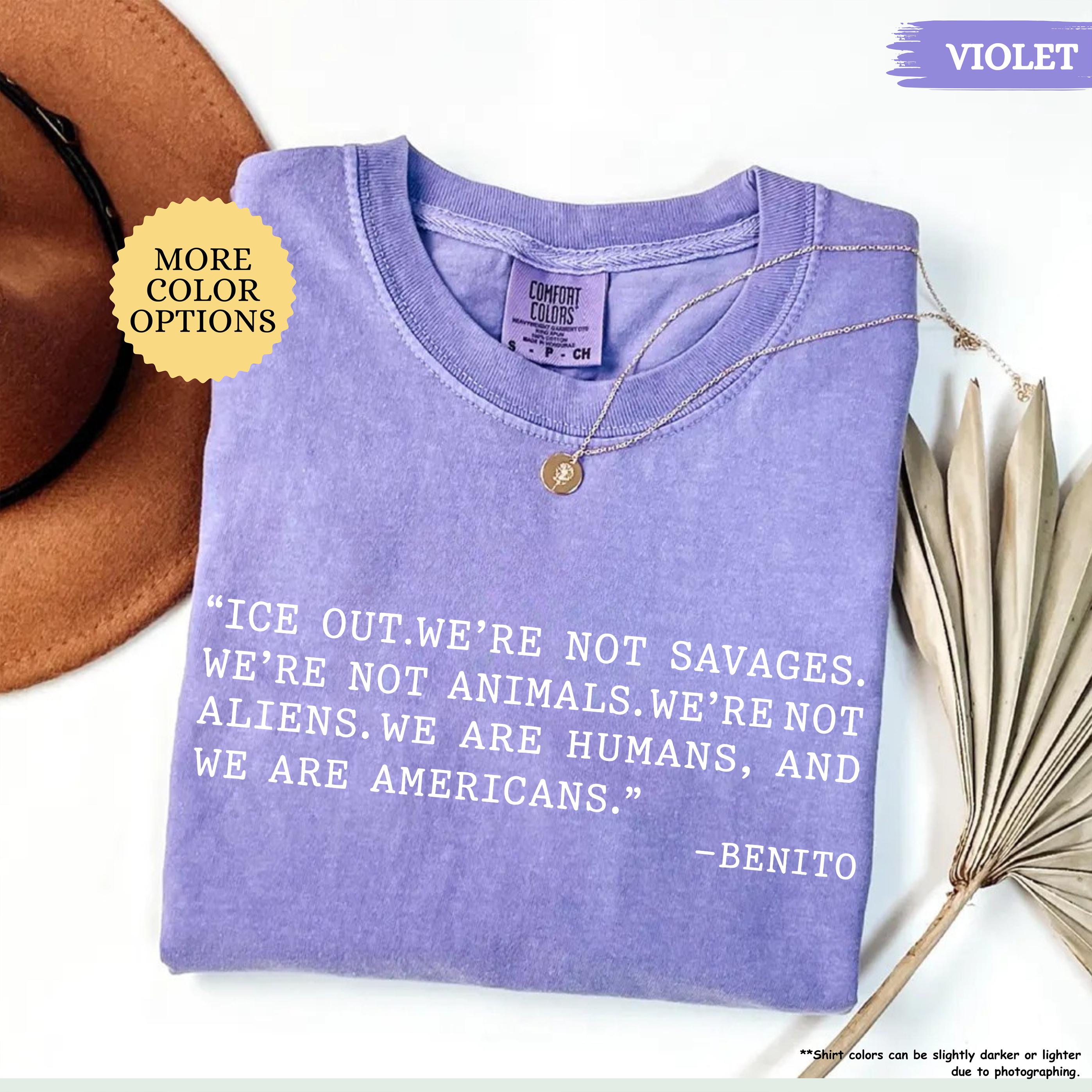 Comfort Colors® Bad Bunny Ice Out Shirt, Grammy Speech Tee, Anti ICE Shirt, We Are Humans Tshirt, Abolish ICE Shirt, Social Justice Tee