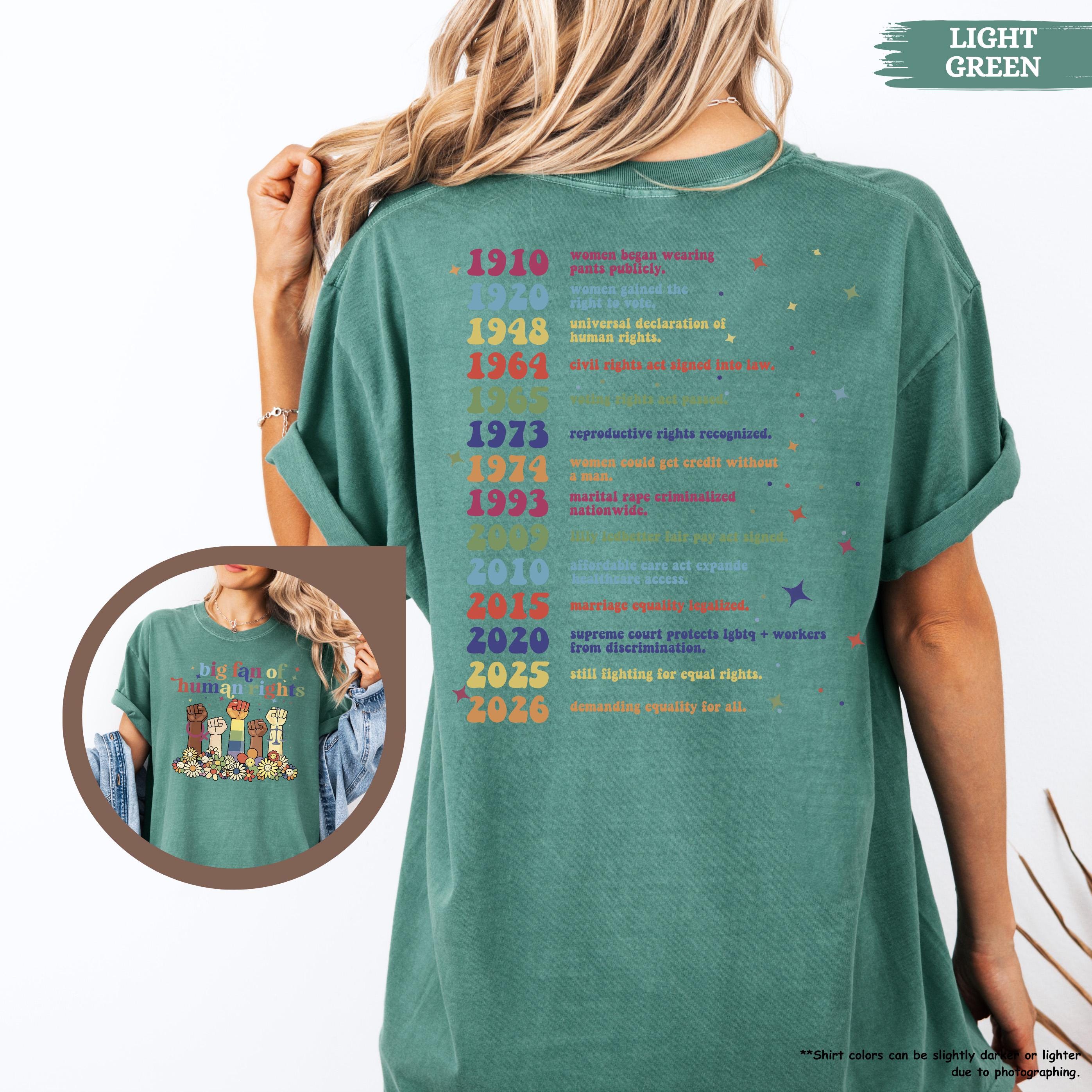 Comfort Colors® Big Fan Of Human Rights Shirt, Equality Shirt, LGBT Support Tee, BLM Shirt, Social Justice Gift, Protest Activist Shirt