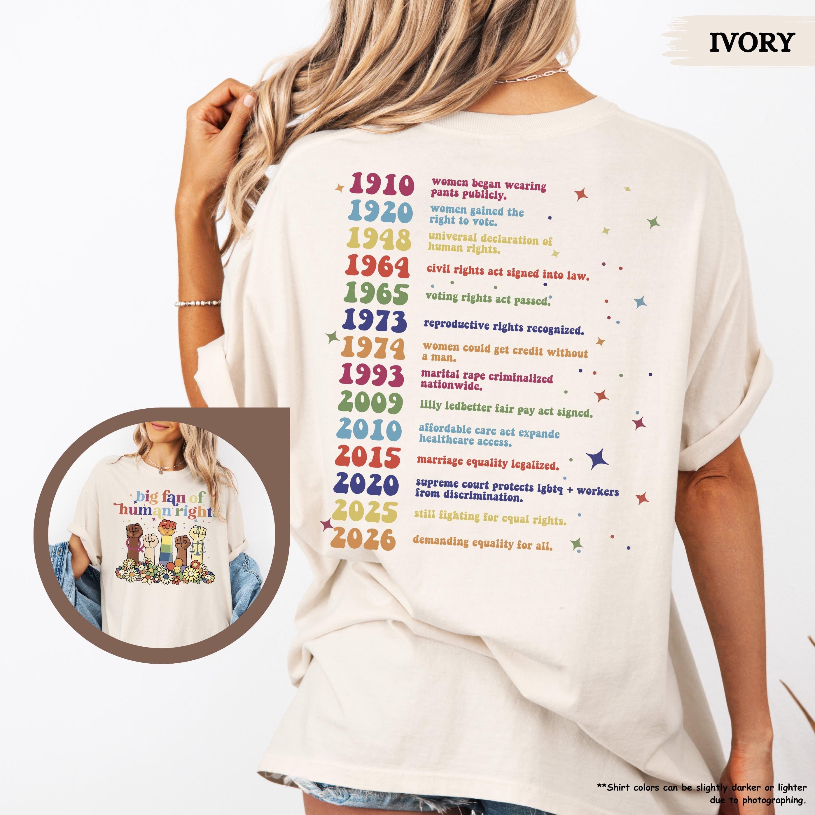 Comfort Colors® Big Fan Of Human Rights Shirt, Equality Shirt, LGBT Support Tee, BLM Shirt, Social Justice Gift, Protest Activist Shirt