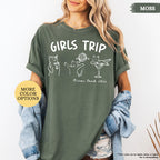 Comfort Colors® Custom Girls Trip Shirt, Girls Trip Cat Shirt, Custom Location Tee, Girls Vacation Shirt, Bachelorette Trip, Girls Travel