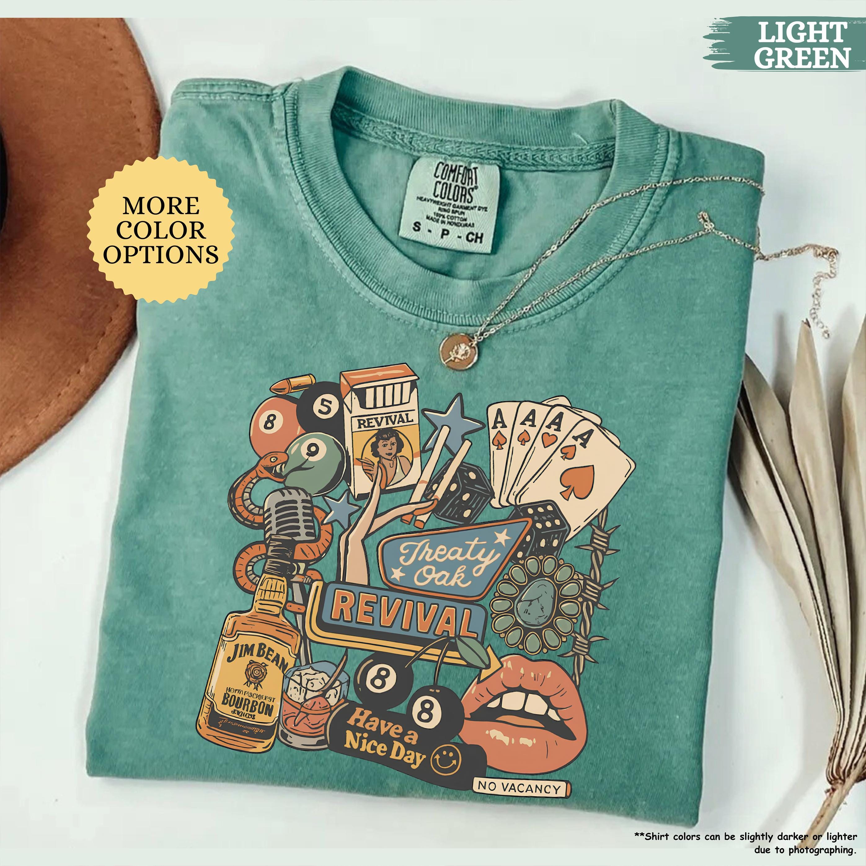 Comfort Colors® Treaty Oak Revival Shirt, Country Music Shirt, Western Cowboy Shirt, Cowgirls Shirt, Music Lover Tshirt, Western Music Tee