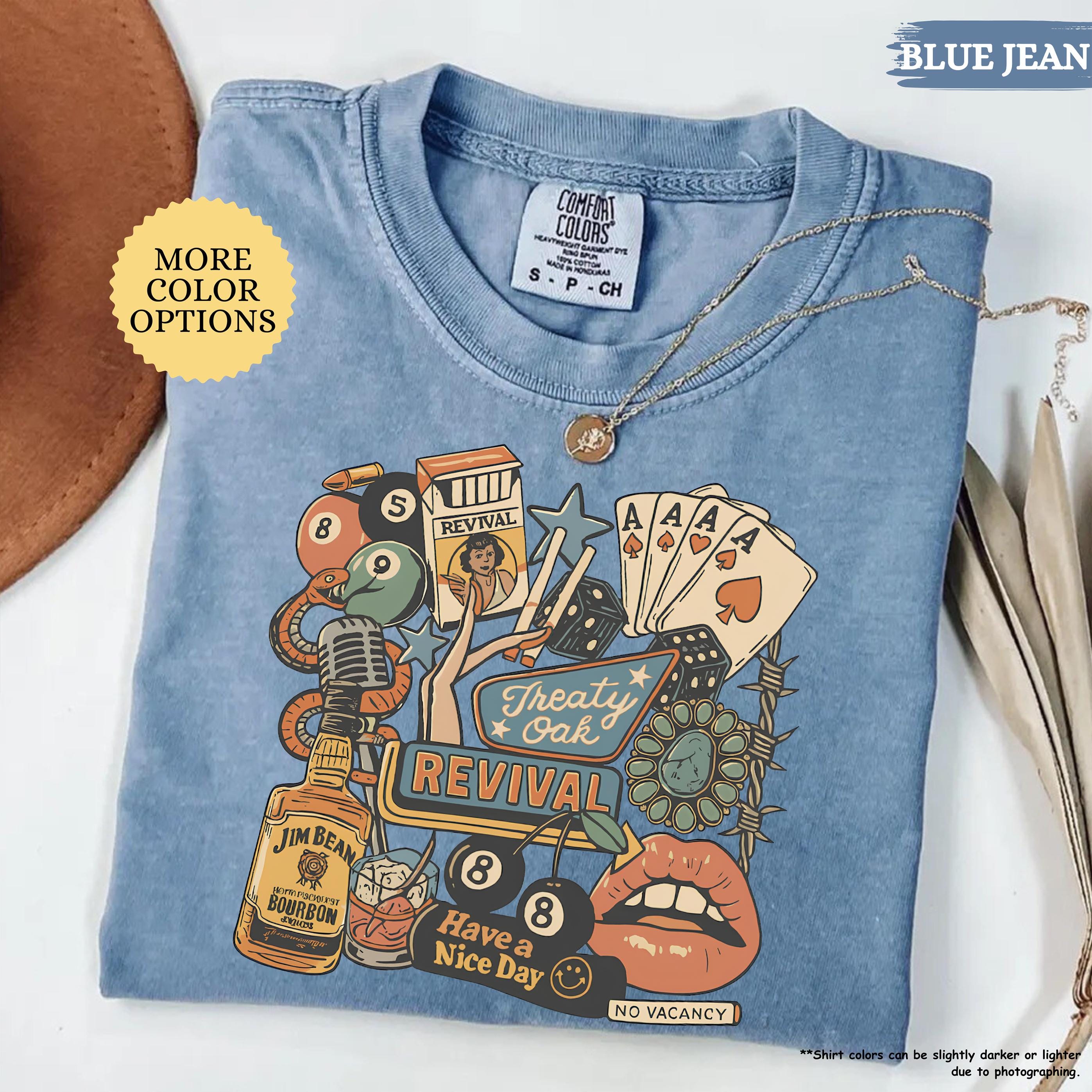 Comfort Colors® Treaty Oak Revival Shirt, Country Music Shirt, Western Cowboy Shirt, Cowgirls Shirt, Music Lover Tshirt, Western Music Tee