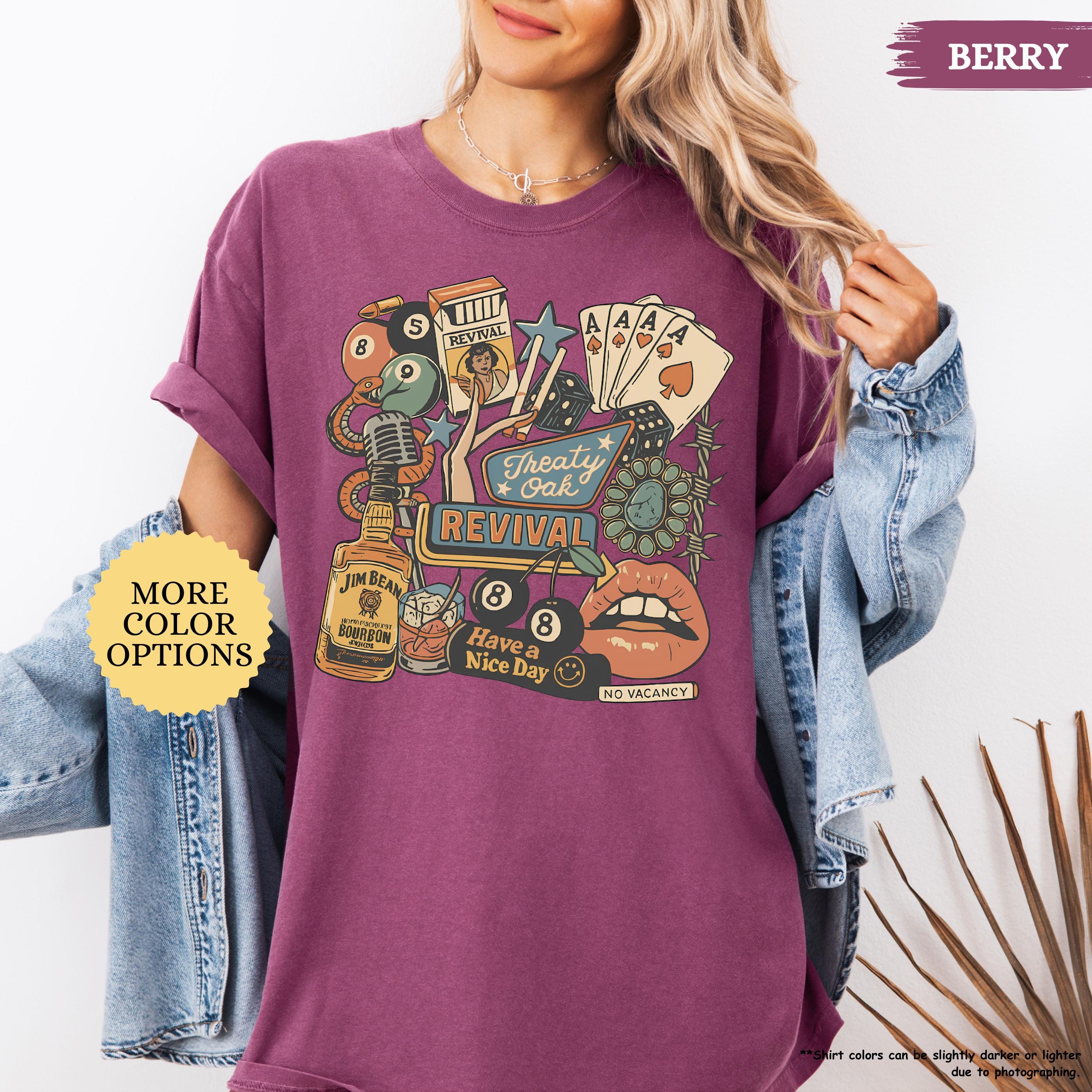 Comfort Colors® Treaty Oak Revival Shirt, Country Music Shirt, Western Cowboy Shirt, Cowgirls Shirt, Music Lover Tshirt, Western Music Tee