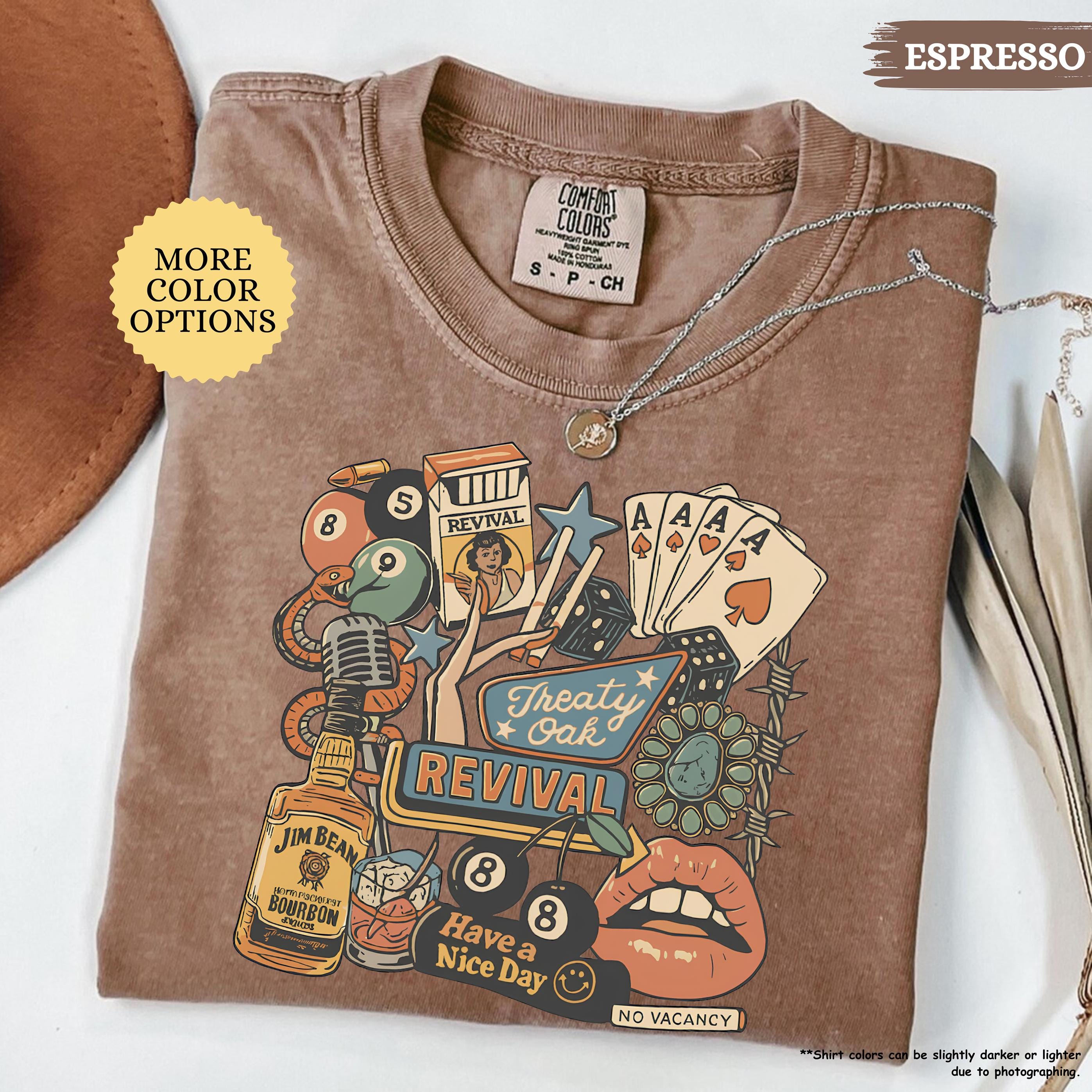 Comfort Colors® Treaty Oak Revival Shirt, Country Music Shirt, Western Cowboy Shirt, Cowgirls Shirt, Music Lover Tshirt, Western Music Tee