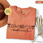 Comfort Colors® Booktrovert Coquette Shirt, Book Lover Gift, Bookish Shirt, Books And Coffee Shirt, Girly Book, Book Club Shirt, Reading Tee