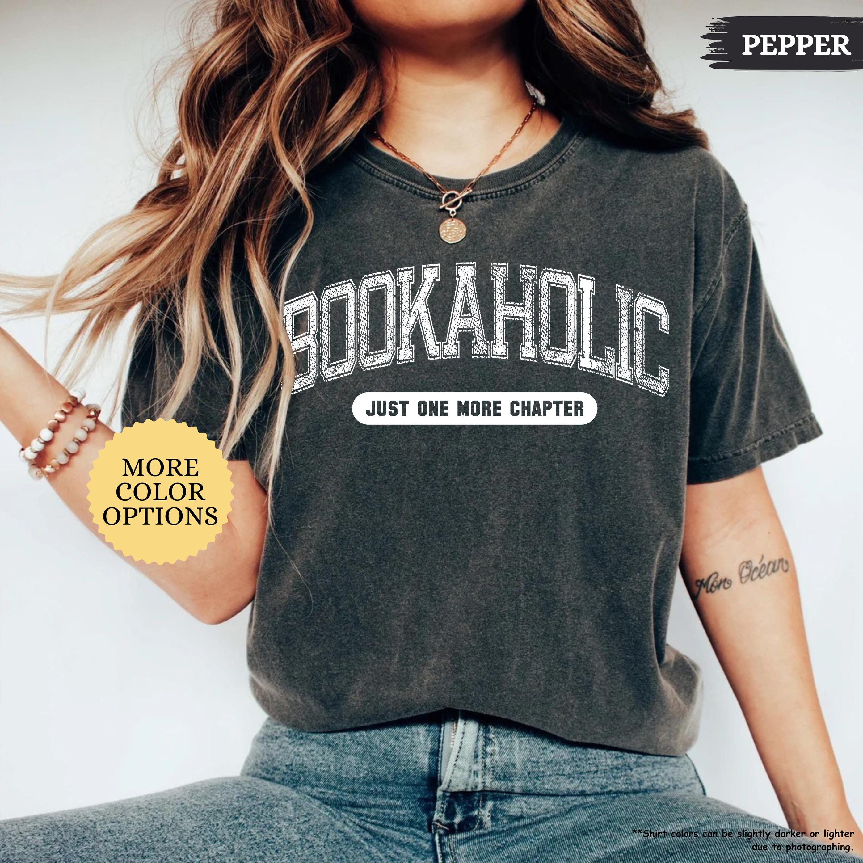 Comfort Colors® Bookaholic Shirt, Gift For Book Lover, Bookish Shirt, Book Lover Shirt, Reading Shirt, Gift For Librarian, Teacher Shirt