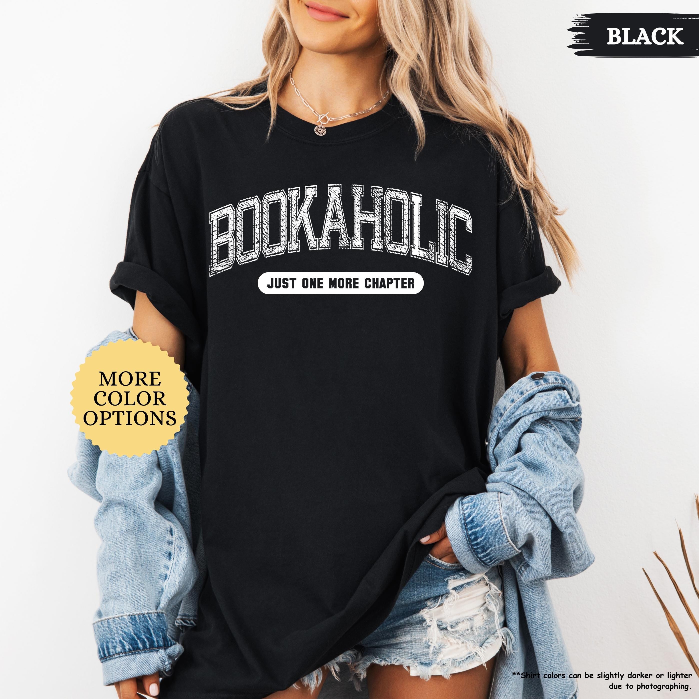 Comfort Colors® Bookaholic Shirt, Gift For Book Lover, Bookish Shirt, Book Lover Shirt, Reading Shirt, Gift For Librarian, Teacher Shirt