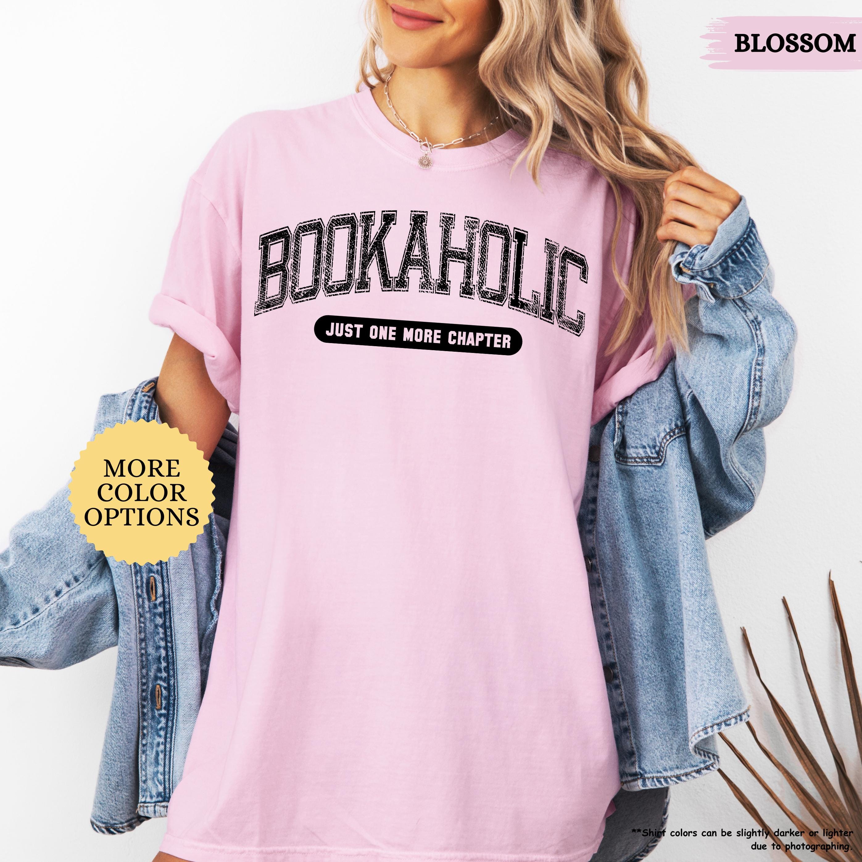 Comfort Colors® Bookaholic Shirt, Gift For Book Lover, Bookish Shirt, Book Lover Shirt, Reading Shirt, Gift For Librarian, Teacher Shirt