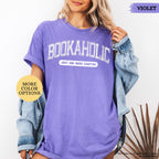 Comfort Colors® Bookaholic Shirt, Gift For Book Lover, Bookish Shirt, Book Lover Shirt, Reading Shirt, Gift For Librarian, Teacher Shirt