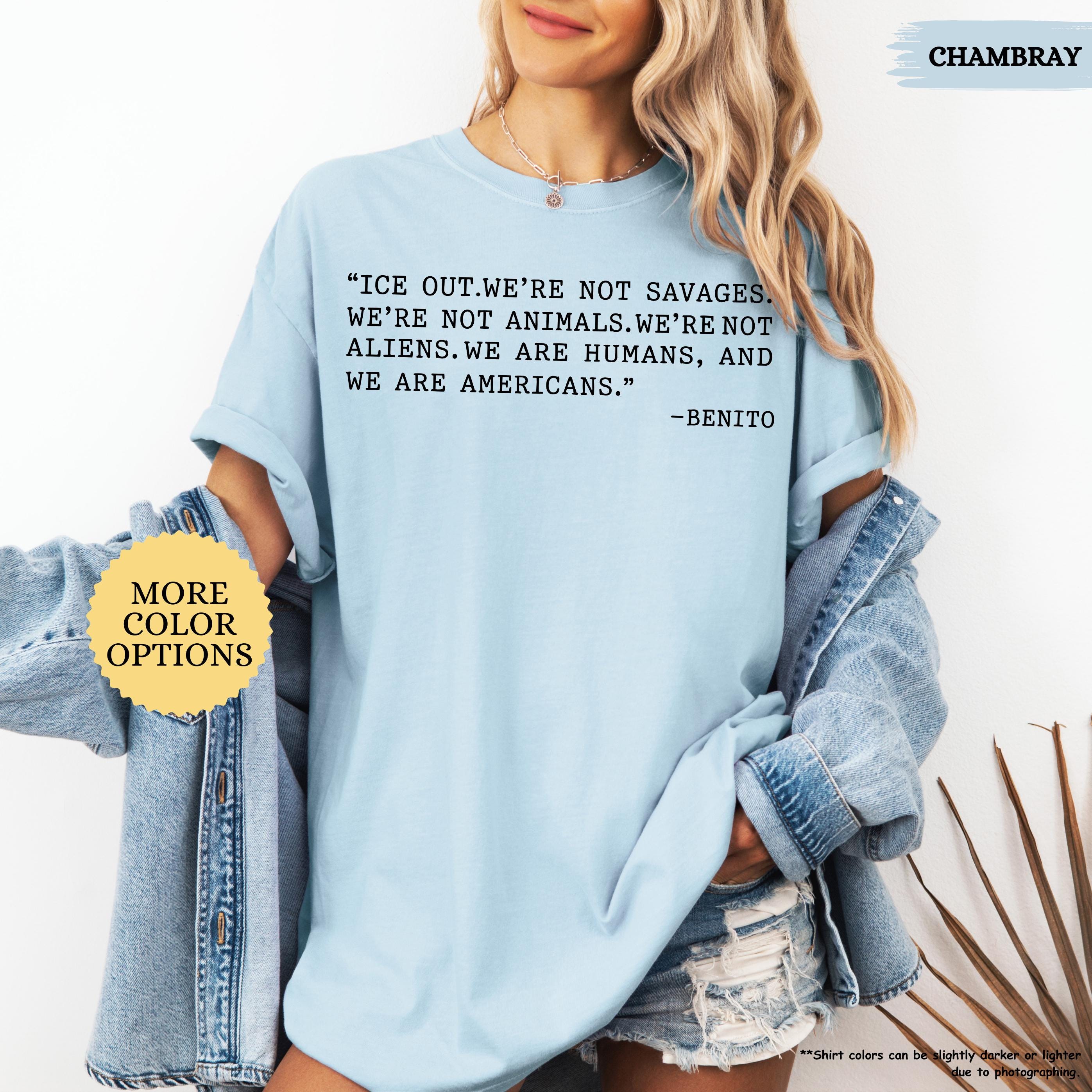 Comfort Colors® Bad Bunny Ice Out Shirt, Grammy Speech Tee, Anti ICE Shirt, We Are Humans Tshirt, Abolish ICE Shirt, Social Justice Tee