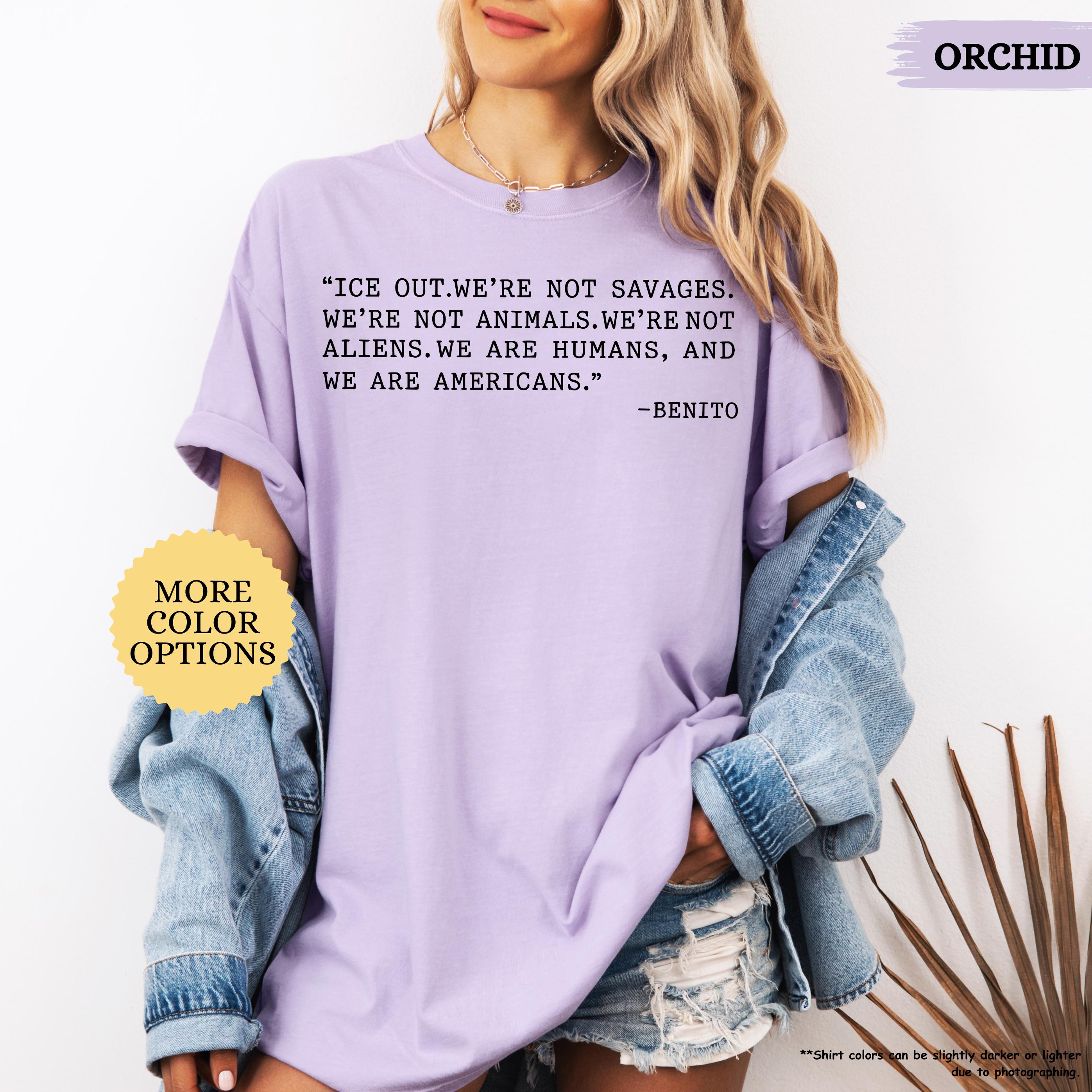 Comfort Colors® Bad Bunny Ice Out Shirt, Grammy Speech Tee, Anti ICE Shirt, We Are Humans Tshirt, Abolish ICE Shirt, Social Justice Tee