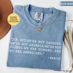 Comfort Colors® Bad Bunny Ice Out Shirt, Grammy Speech Tee, Anti ICE Shirt, We Are Humans Tshirt, Abolish ICE Shirt, Social Justice Tee