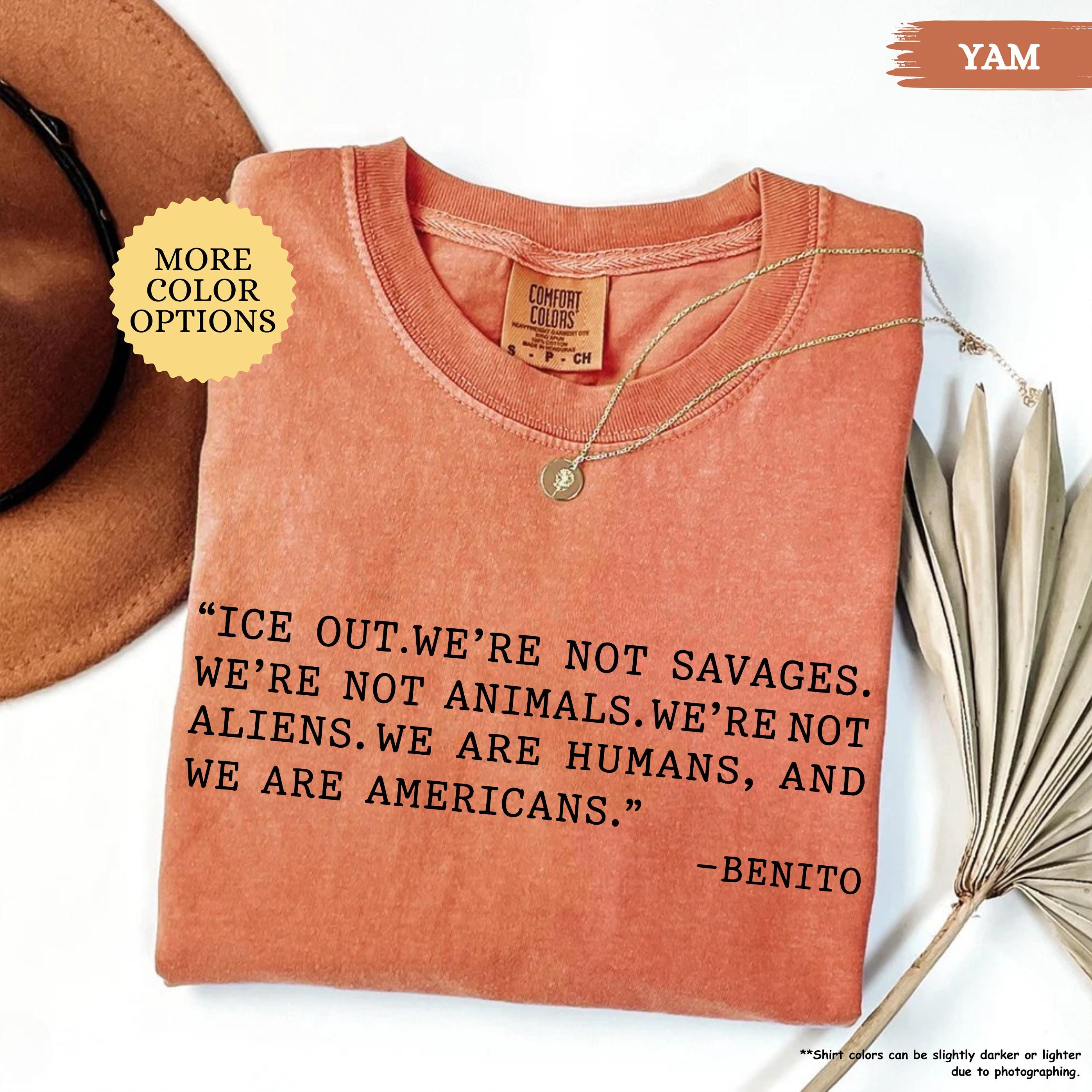 Comfort Colors® Bad Bunny Ice Out Shirt, Grammy Speech Tee, Anti ICE Shirt, We Are Humans Tshirt, Abolish ICE Shirt, Social Justice Tee