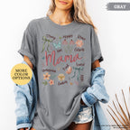 Comfort Colors® Boho Floral Mama Shirt, Coquette Mama Shirt, Flower Mom Shirt, Gift For Mom, Mothers Day Gift, New Mom Gift, Mom Tshirt