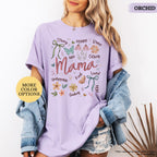 Comfort Colors® Boho Floral Mama Shirt, Coquette Mama Shirt, Flower Mom Shirt, Gift For Mom, Mothers Day Gift, New Mom Gift, Mom Tshirt