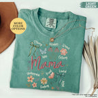 Comfort Colors® Boho Floral Mama Shirt, Coquette Mama Shirt, Flower Mom Shirt, Gift For Mom, Mothers Day Gift, New Mom Gift, Mom Tshirt