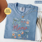 Comfort Colors® Boho Floral Mama Shirt, Coquette Mama Shirt, Flower Mom Shirt, Gift For Mom, Mothers Day Gift, New Mom Gift, Mom Tshirt